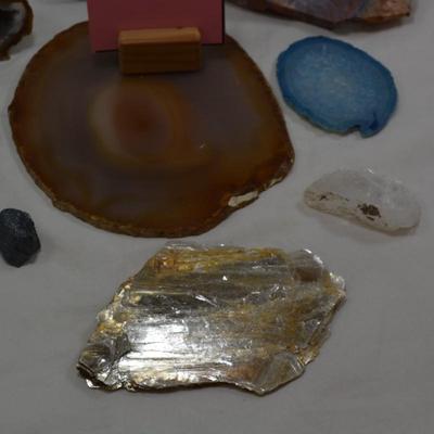 Collection of Geodes, Hematite, Mica, Jasper + More