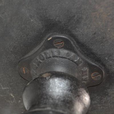 Antique/Vintage Adjustable Wood & Wrought-Iron Piano Stool