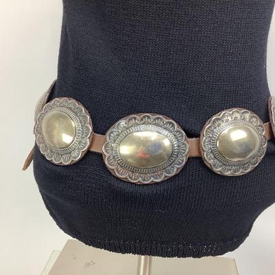 Lot 698 James Reid  LTD .925 Santa Fe Concho Belt