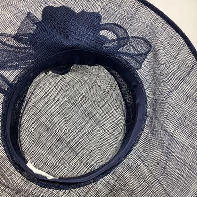 694 Blue Derby Style Hat