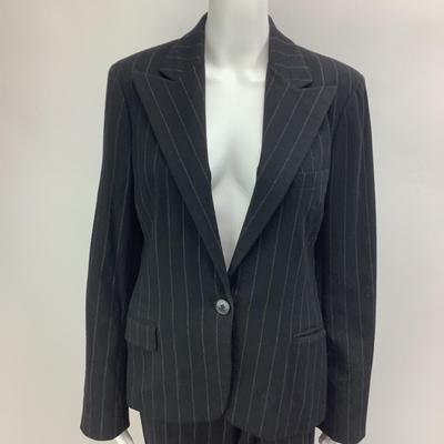 Lot 706 Ralph Lauren Black Label, Black/Charcoal Grey Pinstriped Suit
