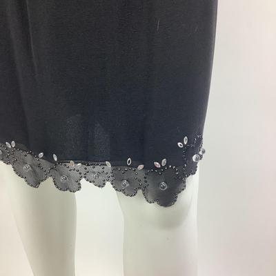 702 Akris Bergdorf Goodman Beaded Skirt 100% Silk