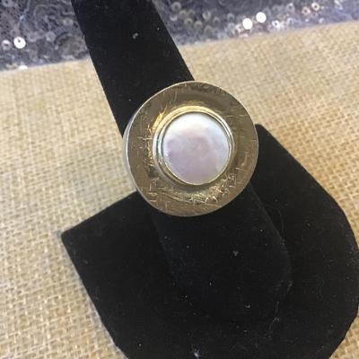 14k And 925 Sterling Ring