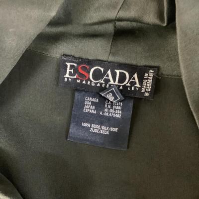Lot 709. ESCADA Margaretha Ley Silk Blouse, Ralph Lauren ( Black Label) Khaki Pants, Ralph Lauren Belt