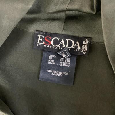 Lot 709. ESCADA Margaretha Ley Silk Blouse, Ralph Lauren ( Black Label) Khaki Pants, Ralph Lauren Belt
