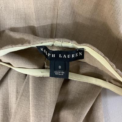 Lot 709. ESCADA Margaretha Ley Silk Blouse, Ralph Lauren ( Black Label) Khaki Pants, Ralph Lauren Belt
