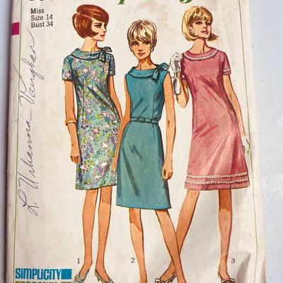 Vintage sewing patterns