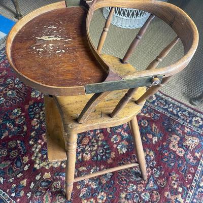 Antique high chair