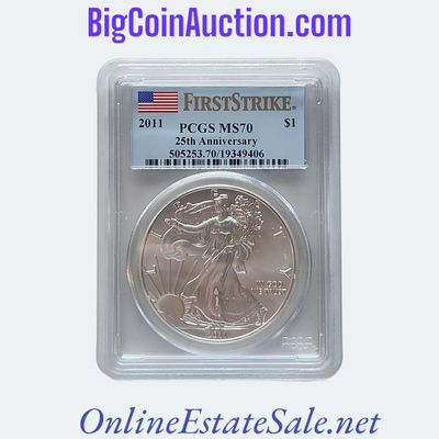 2011 SILVER EAGLE PCGS MS70