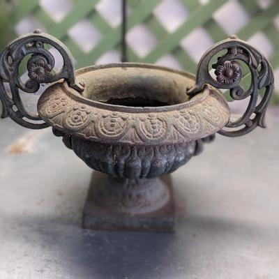 Antique Cast Iron Medici Vase