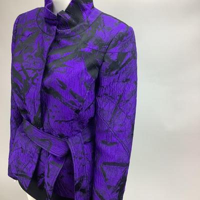 714 Carlisle Purple & Black Blazer
