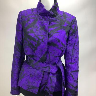 714 Carlisle Purple & Black Blazer
