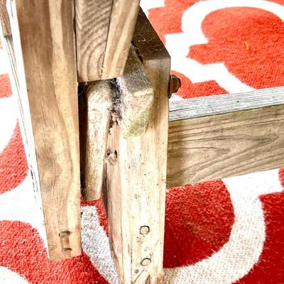 Wooden glider and table
