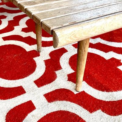 Wooden glider and table