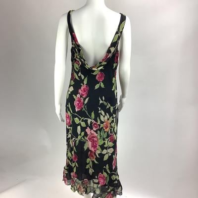 Lot 717 Nicole Miller 100% Silk Floral Dress Size 10