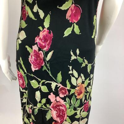 Lot 717 Nicole Miller 100% Silk Floral Dress Size 10