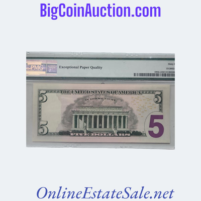 $5 2009 FEDERAL RESERVE NOTE SAN FRANCISCO