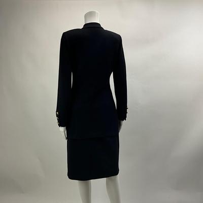 Lot 726  St John Basics Knit Skirt & Jacket Set