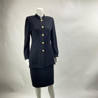 Lot 726  St John Basics Knit Skirt & Jacket Set
