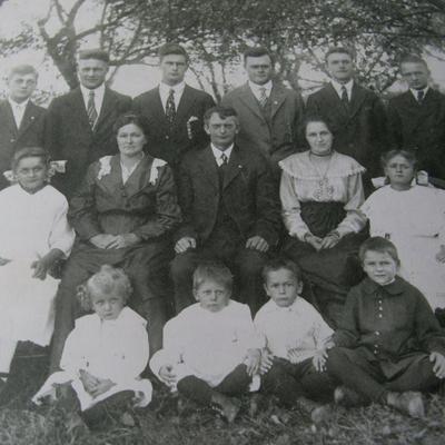 Lot 530:  Vintage Print of Family