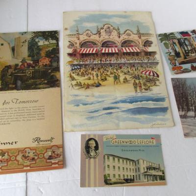 Lot 533:  Lot of Vintage Dining Menus and Misc