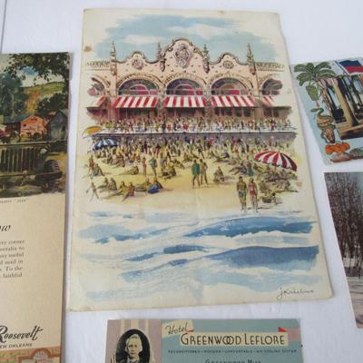 Lot 533:  Lot of Vintage Dining Menus and Misc