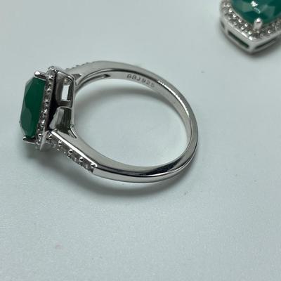 Green Onyx, Zircon & Rhodolite (B4-SS)