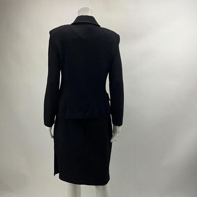 Lot 733.  St John 3 pc Set ( Black Jacket Skirt Tank )