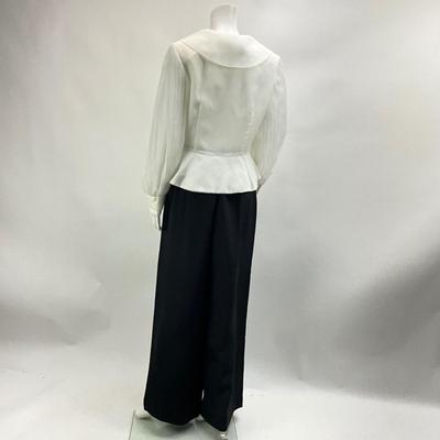 Lot 735. Alex Eve White Blouse & Carlisle Black Pants