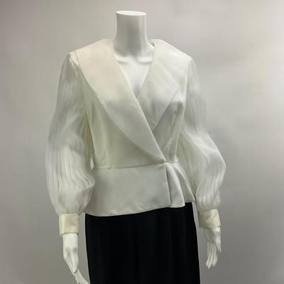 Lot 735. Alex Eve White Blouse & Carlisle Black Pants