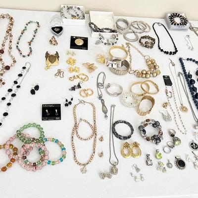140+ Pieces Of Assorted Costume / Sterling Jewelry