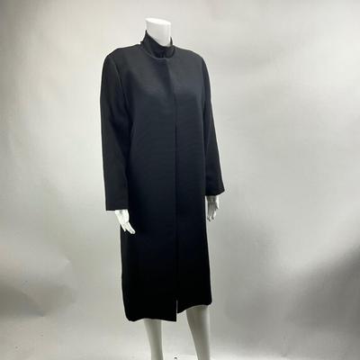 Lot 736. Geoffrey Beene Saks Fifth Avenue Black Dress & Diane Phelps Wool Coat