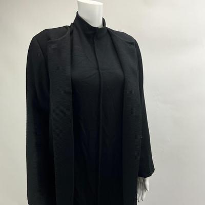Lot 736. Geoffrey Beene Saks Fifth Avenue Black Dress & Diane Phelps Wool Coat