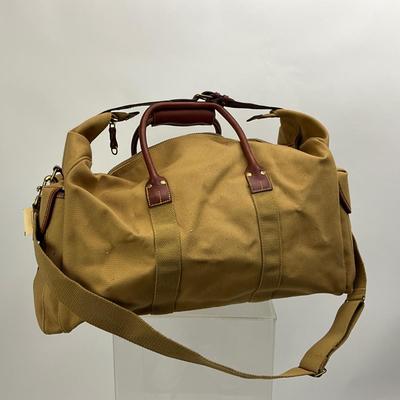 Lot 738 WATHNE Khaki Travel/Sahari Bag with Leather Handles & Strap