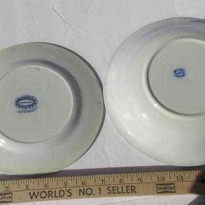 Lot 537:  Two Vintage Blue Transferware Dishes