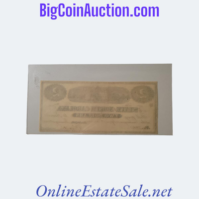 1862 NORTH CAROLINA 2 DALLAR NOTE