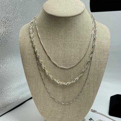 Unique Sterling Chains & Bracelets w/ Sets (B4-SS)