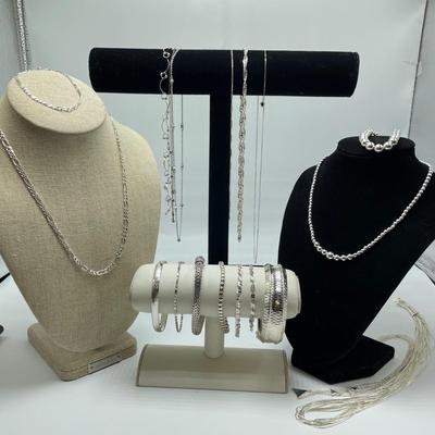 Unique Sterling Chains & Bracelets w/ Sets (B4-SS)