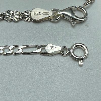 Unique Sterling Chains & Bracelets w/ Sets (B4-SS)