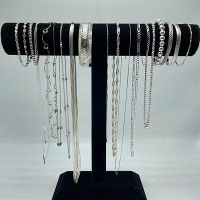 Unique Sterling Chains & Bracelets w/ Sets (B4-SS)