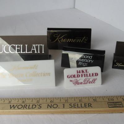 Lot 549:  Jewelry Advertizing Showcase Signs