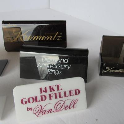 Lot 549:  Jewelry Advertizing Showcase Signs
