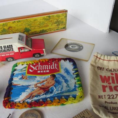 Lot 550:  Junk Drawer Lot Advertising Smalls
