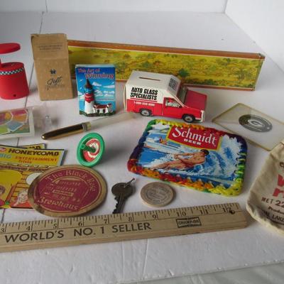 Lot 550:  Junk Drawer Lot Advertising Smalls