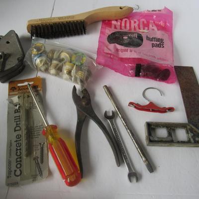 Lot 552:  Junk Drawer Lot Tools, Etc