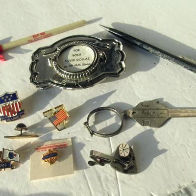 Lot 570: Junk Drawer Lot, Ford Pinto Key, More