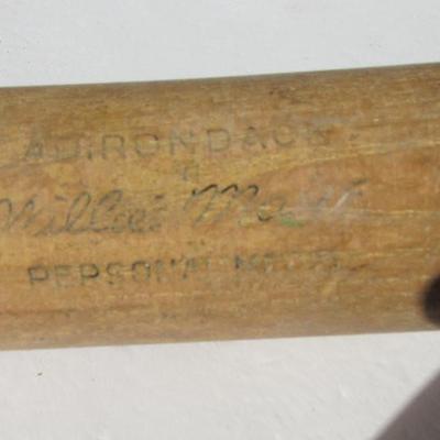 Lot 576:  Vintage Base Ball Bat and Mitt