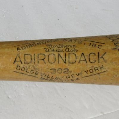 Lot 576:  Vintage Base Ball Bat and Mitt