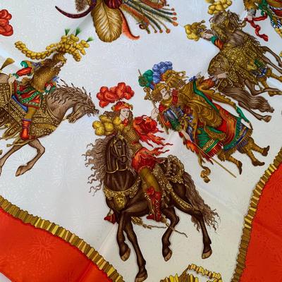 Six Hermes Paris Silk Scarves (DR-HS)