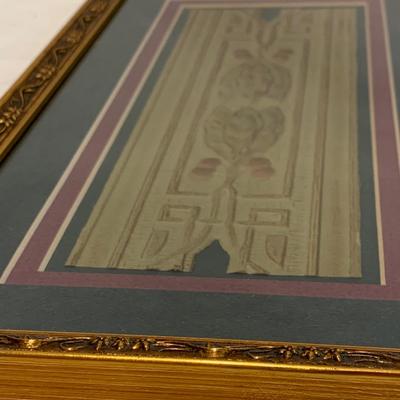Embossed Paper Art in Metallic Gold Frame (LR-HS)